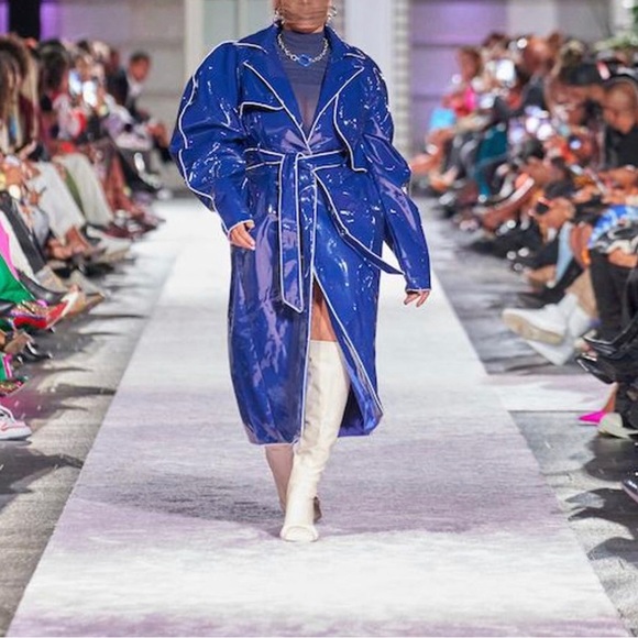 Hanifa Brooklynn Patent Leather Coat - Picture 3 of 4